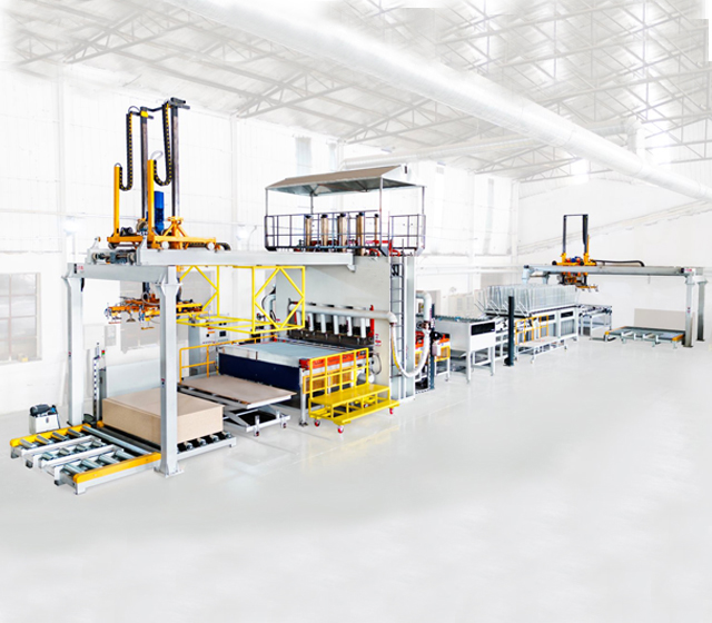 lamiante board flooring line