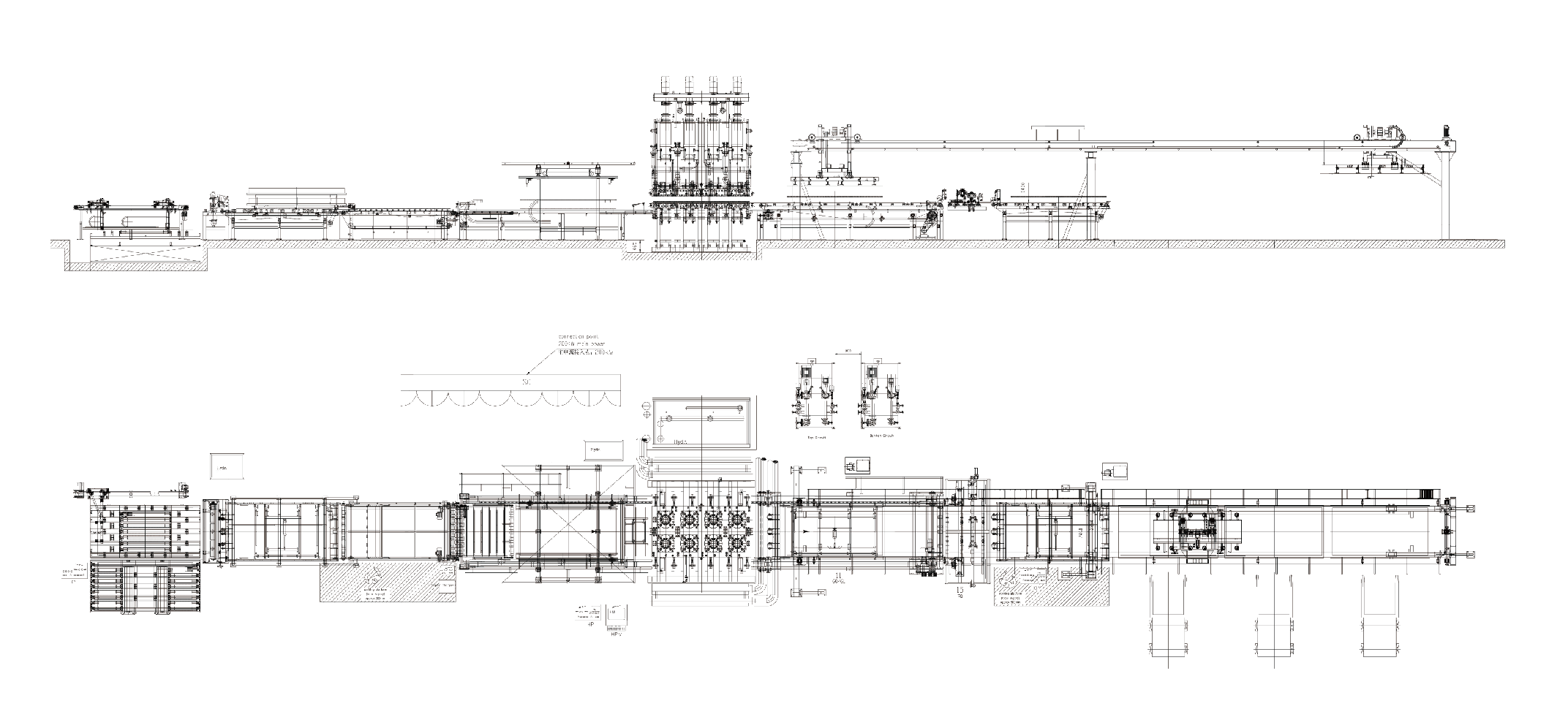 خط پرس داغ چرخه کوتاه